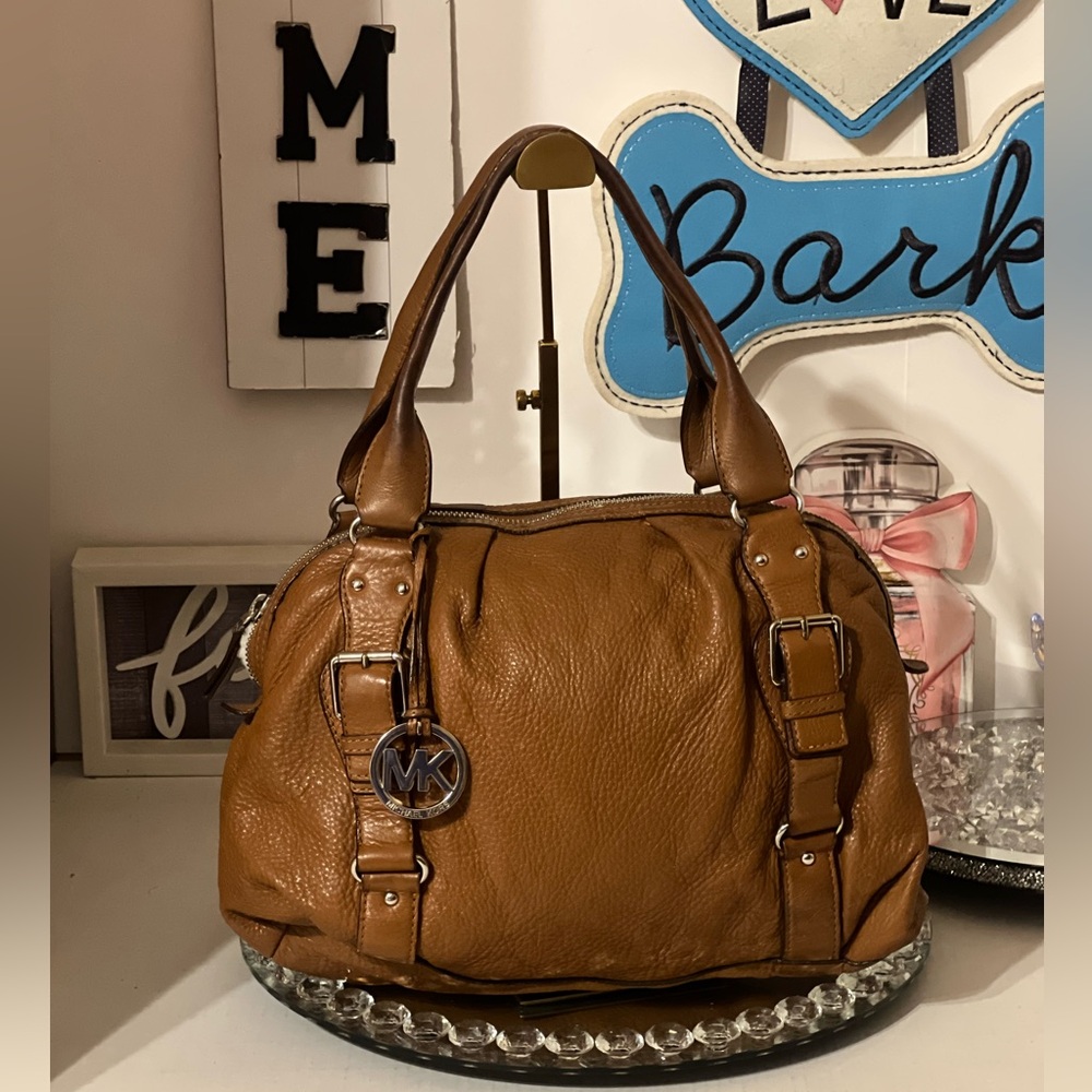 Michael Kors Tan Brown Satchel Bag EUC